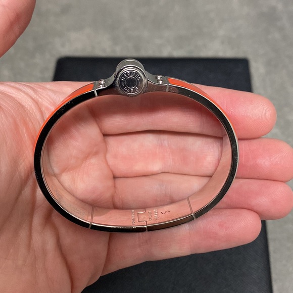 Authentic Like New Hermes Charniere Enamel Bracelet - Picture 3 of 4